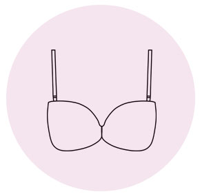 illustration of Upbra strapless bra